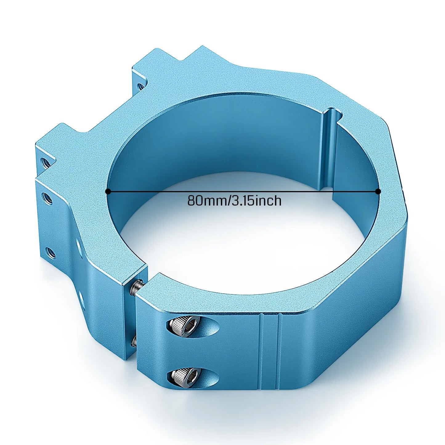 80mm Diameter Aluminum Spindle Motor Holder Mount for CNC Router Water-cooled Spindle of Genmitsu 4040-PRO MAX/3030-PROVer MAX/3030-PROVer Ultra CNC Machine