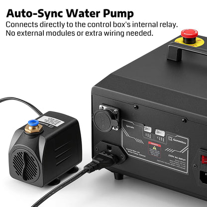 1.5KW/2.2KW Water Cooled Spindle Motor, 24K RPM ER11 Collet with Pre-Wired VFD Inverter Box & Pump, 4 Bearing Precision Motor for Metal Engraving