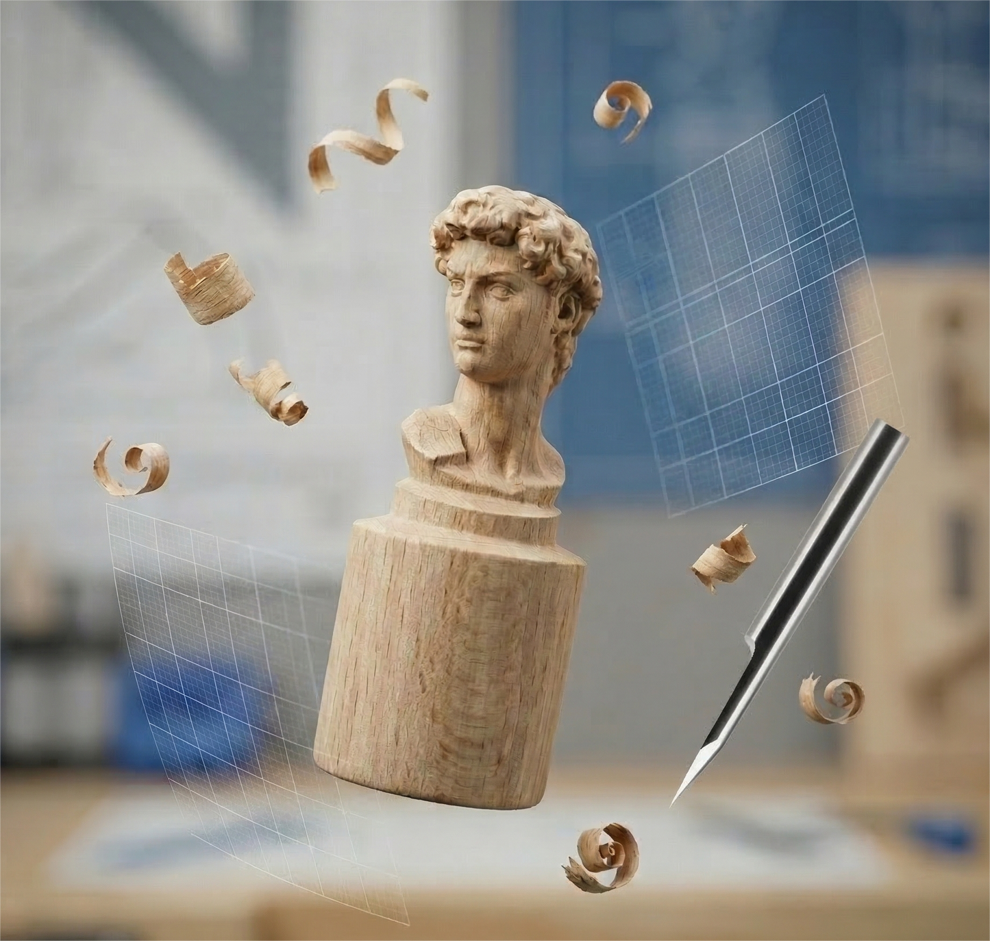 Cubiko 4th Axis CNC Rotary Attachment for Cylindrical Engraving and Milling