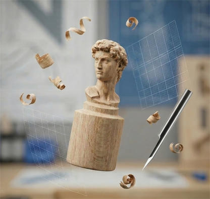 Cubiko 4th Axis CNC Rotary Attachment for Cylindrical Engraving and Milling