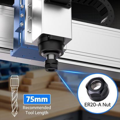 NAX5 ATC System, 5 Position Auto Tool Change Box, From Roughing to Finishing in One Workflow, For Genmitsu PRONAX CNC