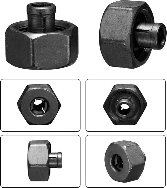 4Pcs Router Collet Kit, 1/8