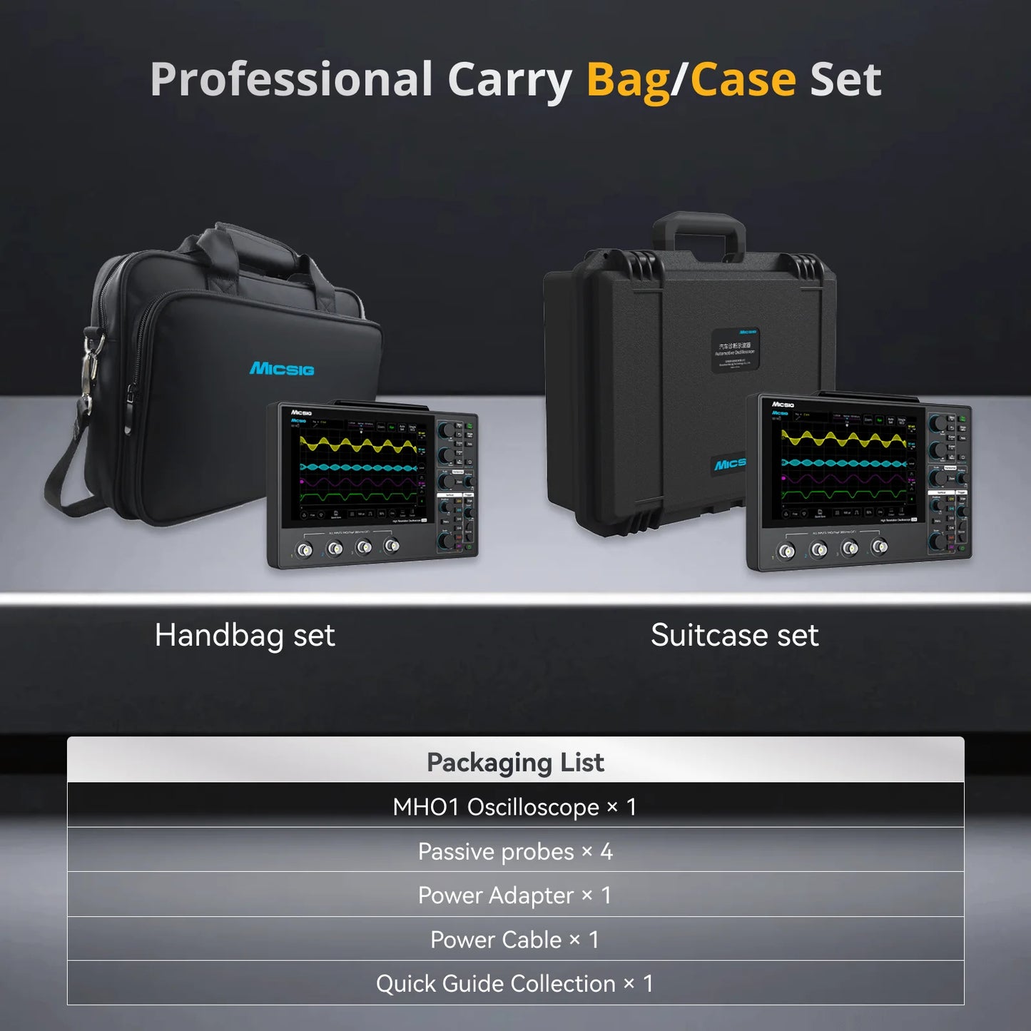 Micsig 12-bit High Resolution Tablet Oscilloscope MHO1
