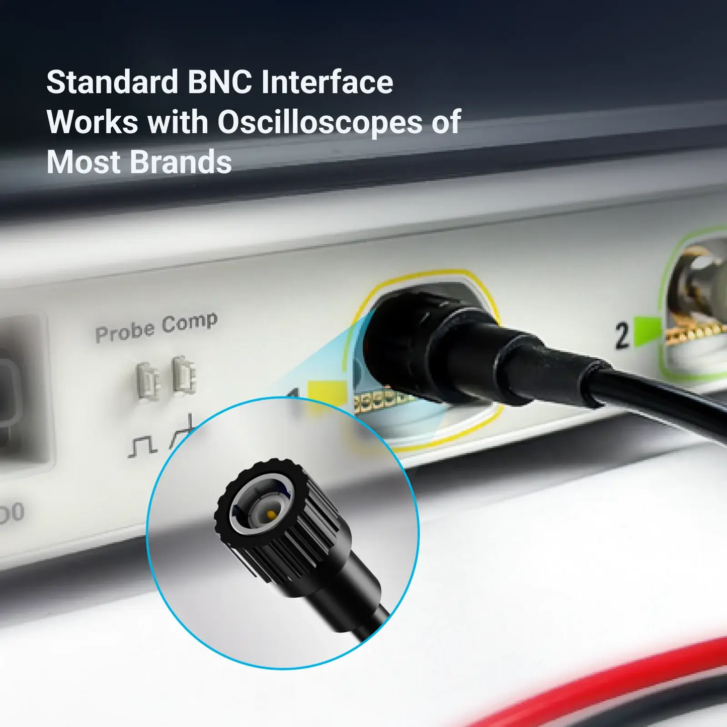 Standard BNC interface differential probe compatible with most oscilloscope brands