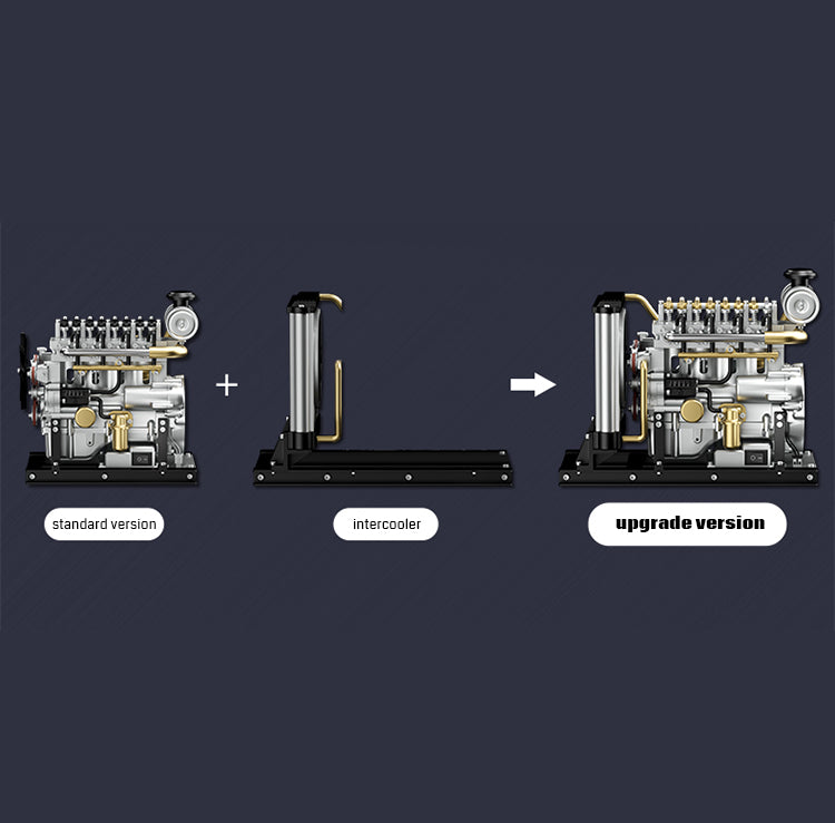 DM115, OHV Inline 4 Cylinder Diesel DIY Engine Model Kit that Runs, 1 ...