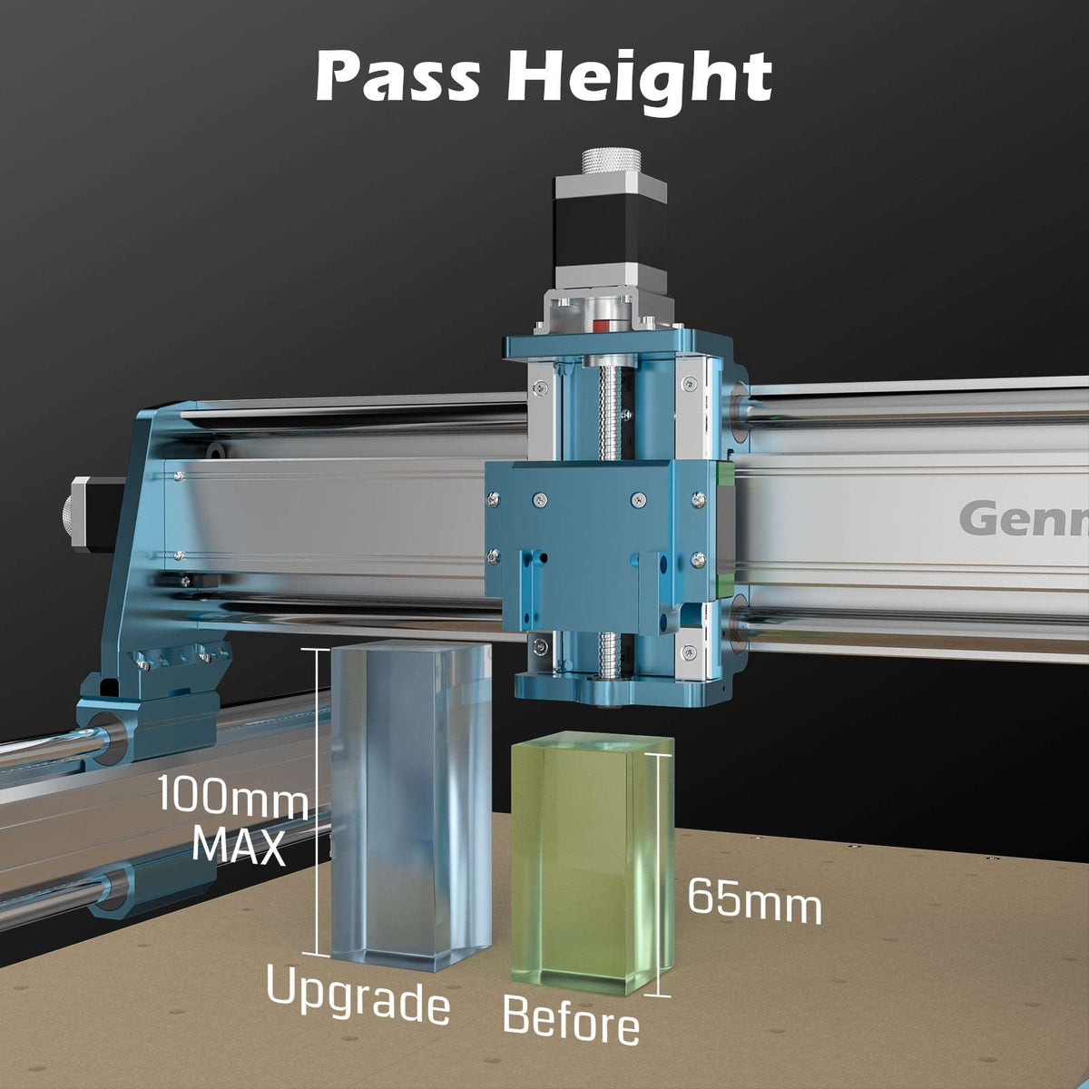 Max Machine Genmitsu 4040-PRO MAX CNC Machine Desktop CNC Router, Enhanced XZ Axis ...