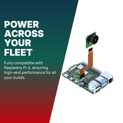 12MP IMX708 Autofocus Camera Module for Raspberry Pi 5 & 4 - HDR Wide Angle Lens (120°/152° FOV) - High Res Video for Embedded Vision, AI & Robotics Projects