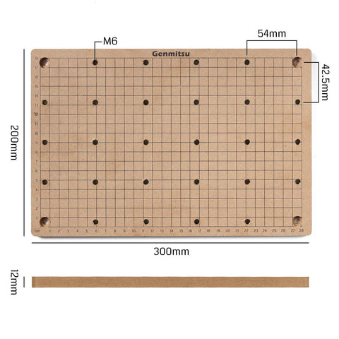 Genmitsu CNC MDF Grille Spoilboard pour Machine de fraisage CNC 3020 Genmitsu CNC MDF Grille Spoilboard pour Machine de fraisage CNC 3020