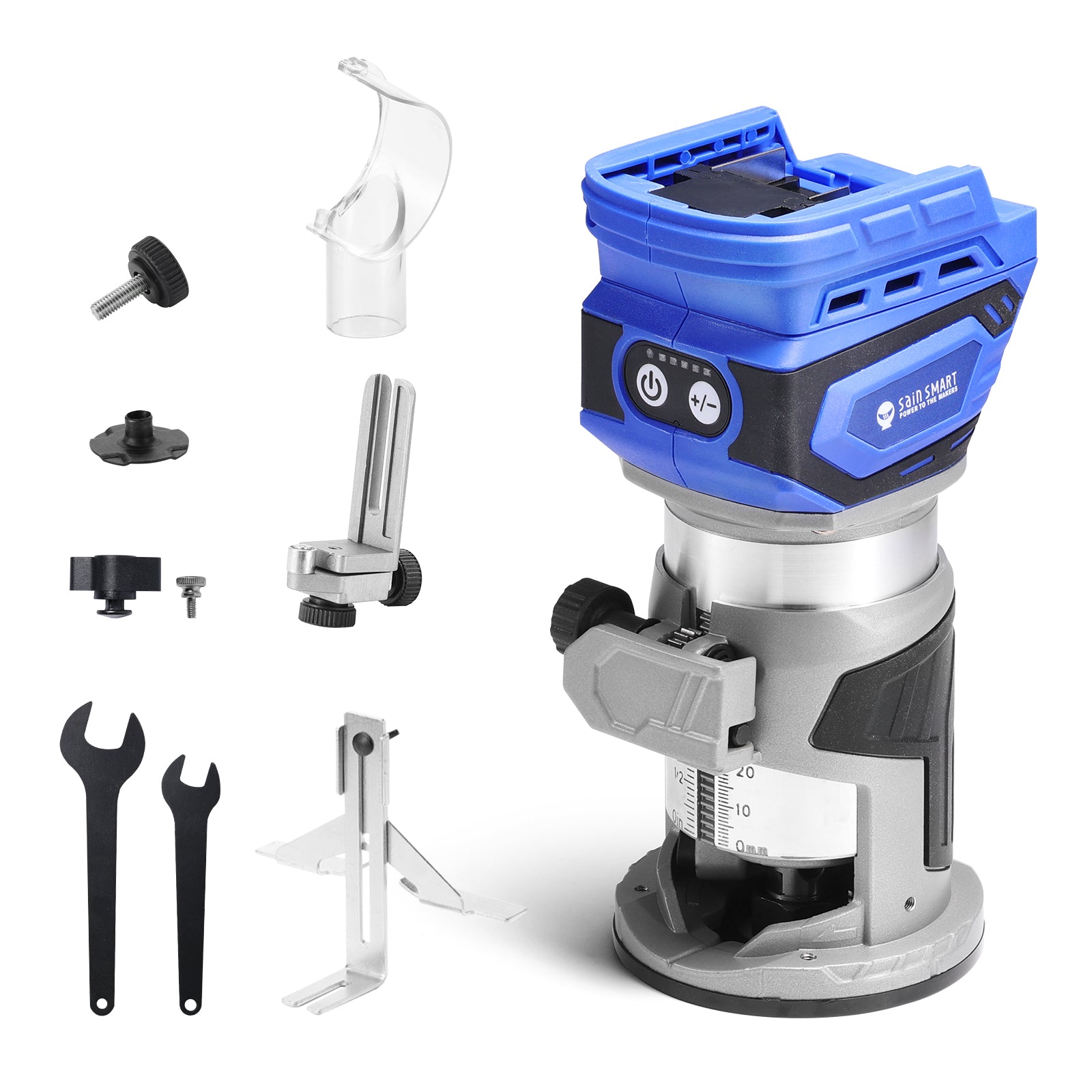 Φ65mm 28000RPM Max Cordless Trimmer Router, 5 Level Speeds, Brushless ...