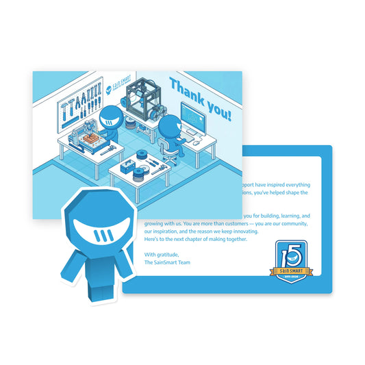SainSmart 15th Anniversary Exclusive Gifts.