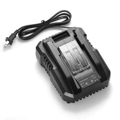 20V Makita-Style Battery Charger, Fast Charging, Only Compatible with 2.0Ah & 4.0Ah WOODSTARTER Lithium-Ion Makita-Style Batteries, ABS+PC Durable Housing, LED Indicator, Safety Protection