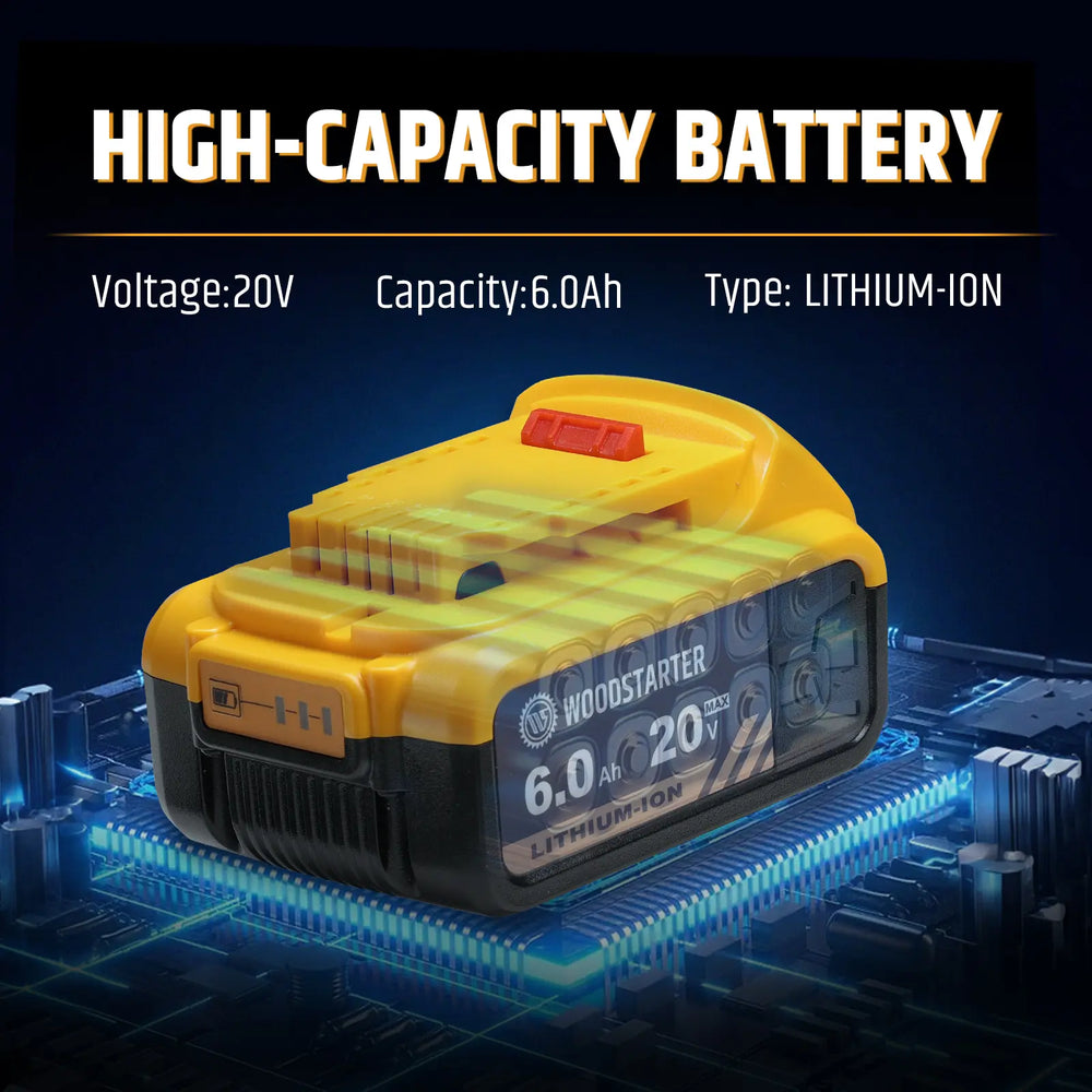 2X For DeWalt 20V 20 Volt Max 9.0AH Lithium Ion Battery DCB206 DCB208 2X For DeWalt 20V 20 Volt Max 9.0AH Lithium Ion Battery DCB206 DCB208