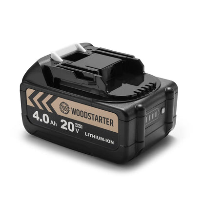 2-Pack 20V 2.0/4.0Ah High Capacity Replacement Batteries for Makita 18V Battery, Compatible with Makita 18V Outdoor Cordless Power Tools, Lithium-ion, ONLY Compatible with WOODSTARTER Chargers