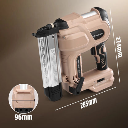 18 Gauge Cordless 2-in-1 Brad Nailer & Stapler Kit, 20V 2.0Ah Battery & Charger Included, 3/4"-2" Nails & 3/4"–1-9/16" Staples, Depth Adjustment, Dual Firing Modes, LED Light, 400 Fasteners Included