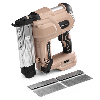 18 Gauge Cordless 2-in-1 Brad Nailer & Stapler Kit, 20V 2.0Ah Battery & Charger Included, 3/4"-2" Nails & 3/4"–1-9/16" Staples, Depth Adjustment, Dual Firing Modes, LED Light, 400 Fasteners Included