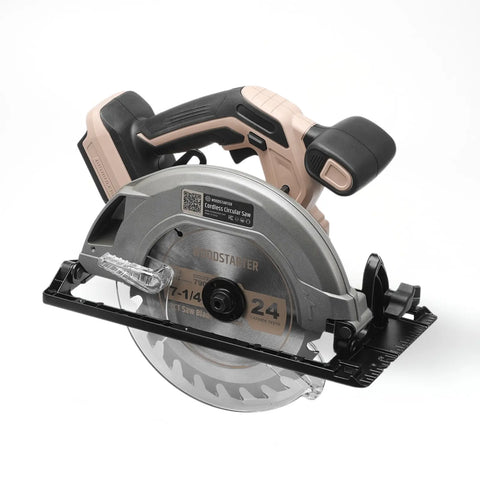 Cordless Circular Saw, 7-1/4" Electric Circular Saws with 5000RPM Brushless Motor, 45° Bevel Cutting, Max Depth 2-1/2", LED Light, Carpentry Tool for Precision Cutting.