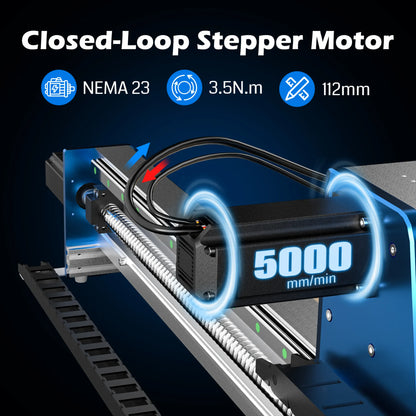 PROVerXL 2X2 CNC Router Machine for Woodworking, 679x679x113mm Work Area, Closed-Loop Motors, GRBL Control, 710W Spindle, Aluminum Frame, Easy Assembly, WiFi & APP Supported