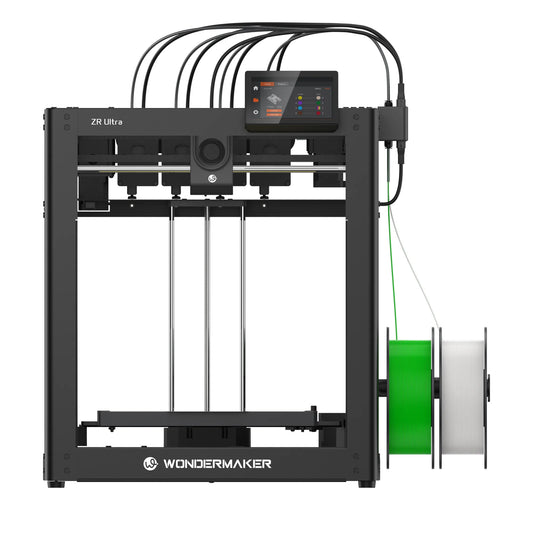 WonderMaker ZR Ultra 4 Toolheads 3D Printer with Open Source, Multi-color Printing Fast Material Changing, 300*300*300m