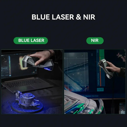 Creality CR-Scan Raptor 3D Scanner for 3D Printing, 0.02mm Accuracy, 60FPS Scanning Speed, Industrial Blue Light and NIR Light Source for macOS Windows