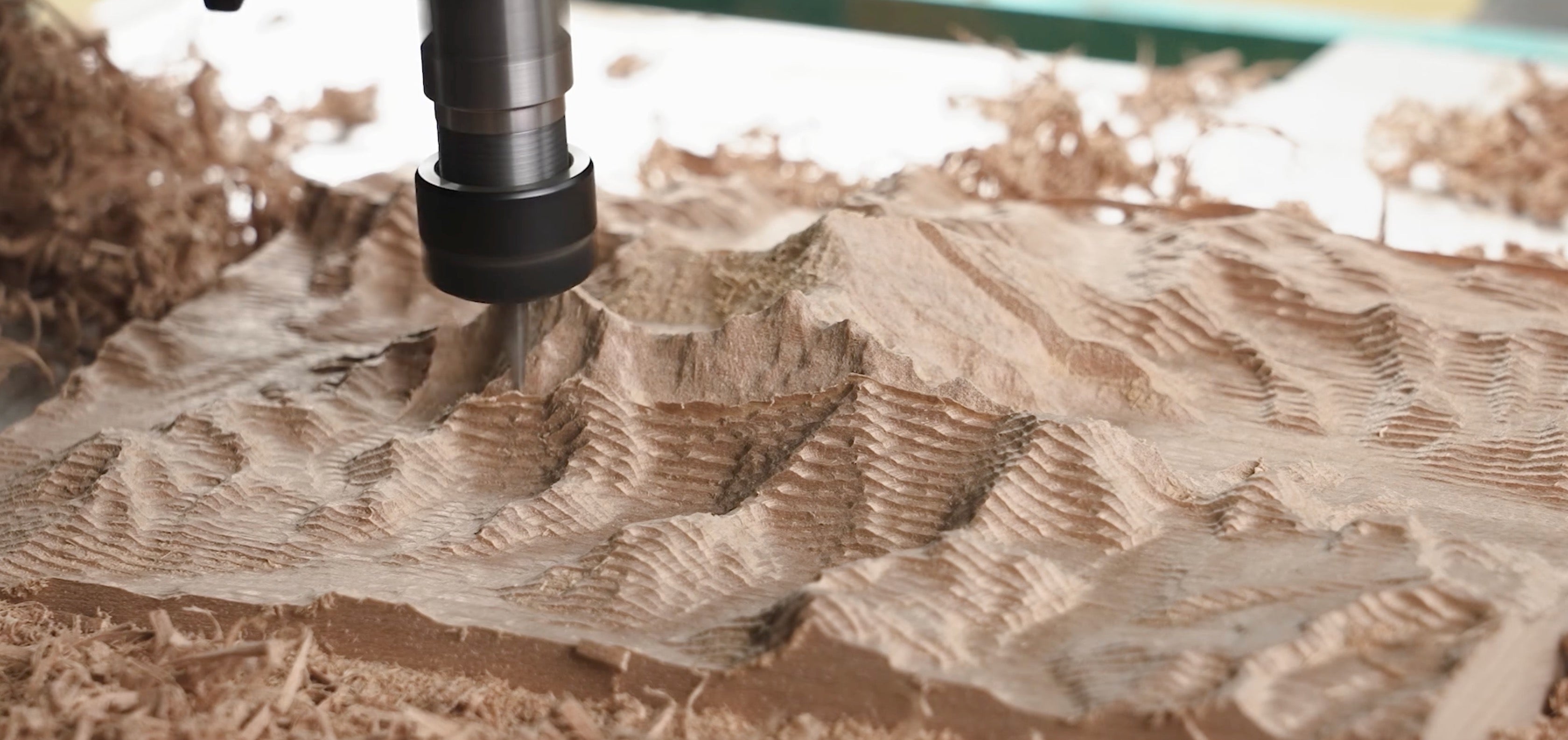 mountain relief made by Genmitsu CNC Router Cubiko