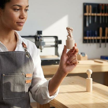 Cubiko 4th Axis CNC Rotary Attachment for Cylindrical Engraving and Milling