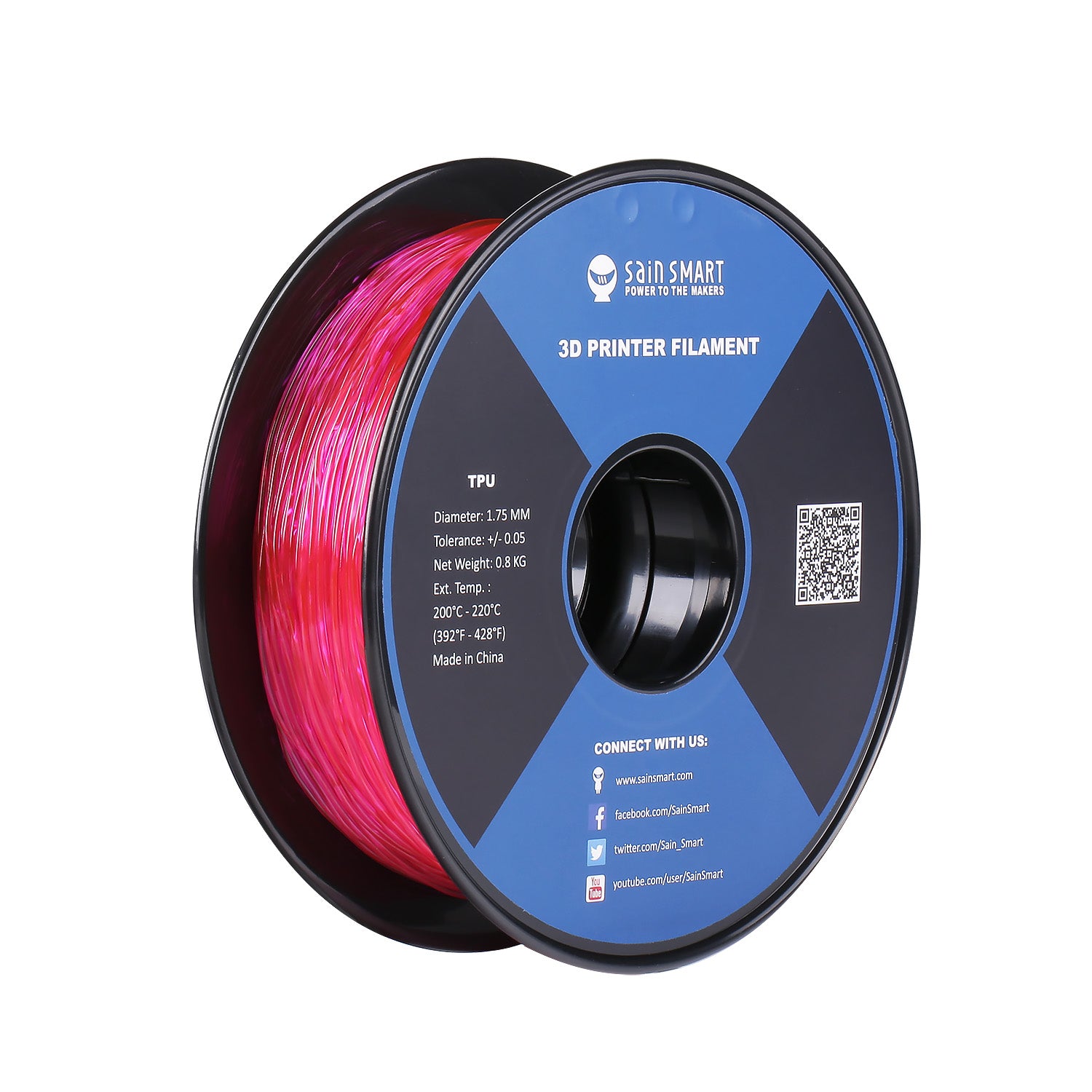 Pink/Purple Flexible TPU Filament - Thumbnail 3