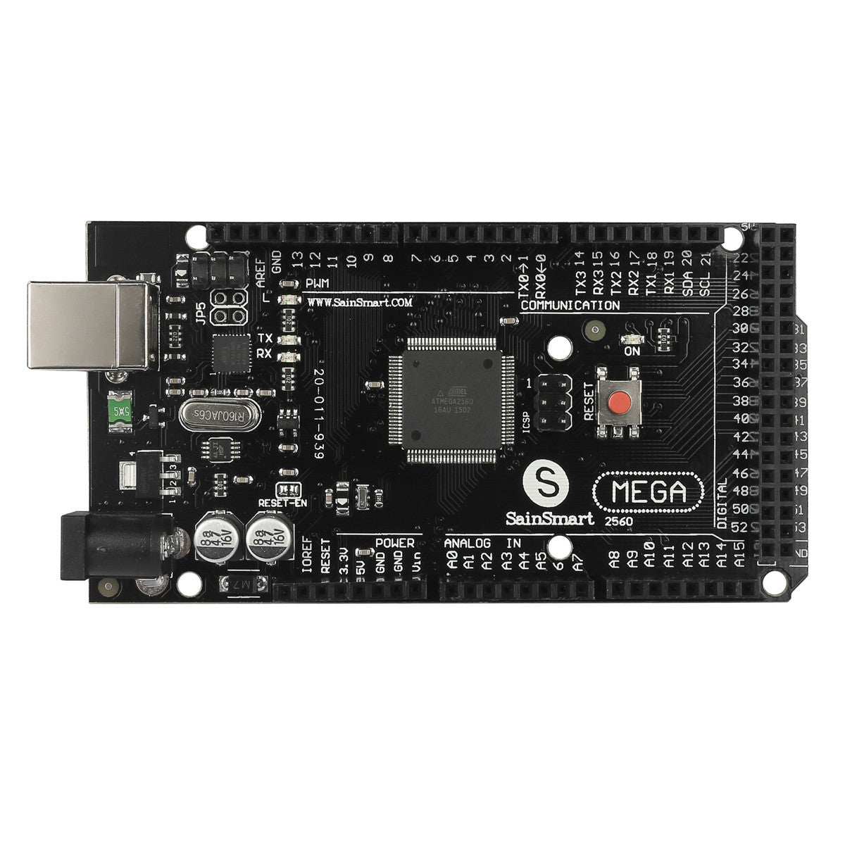 Mega 2560 R3 ATmega2560-16AU, Arduino Compatible – SainSmart.com