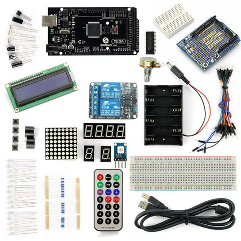 [Discontinued] SainSmart MEGA2560 R3+2-Channel 5V Relay Starter Kit With 18 Basic Projects for Arduino