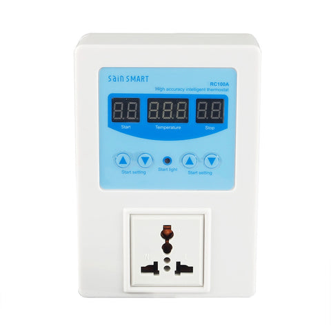 [Discontinued] SainSmart RC100A Digital Temperature Controller Thermostat, AC110V-240V, 1 Relay with Sensor, 9? to 99?