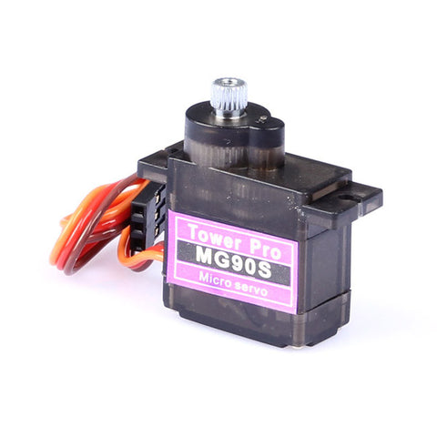 Micro Servo MG90S Con Ingranaggi Metallici, Per Aerei, Barche, Auto Ed Elicotteri RC, 4.8-6.0V