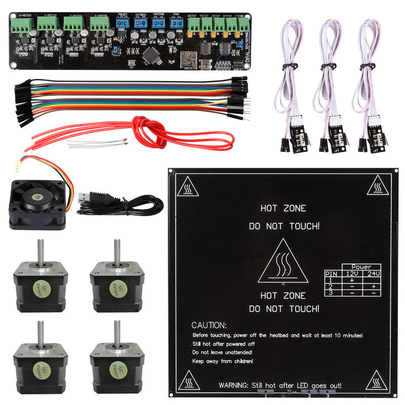 Melzi NEMA-17 Stepper Motors MK2B Heated Bed 3D Printer Kit