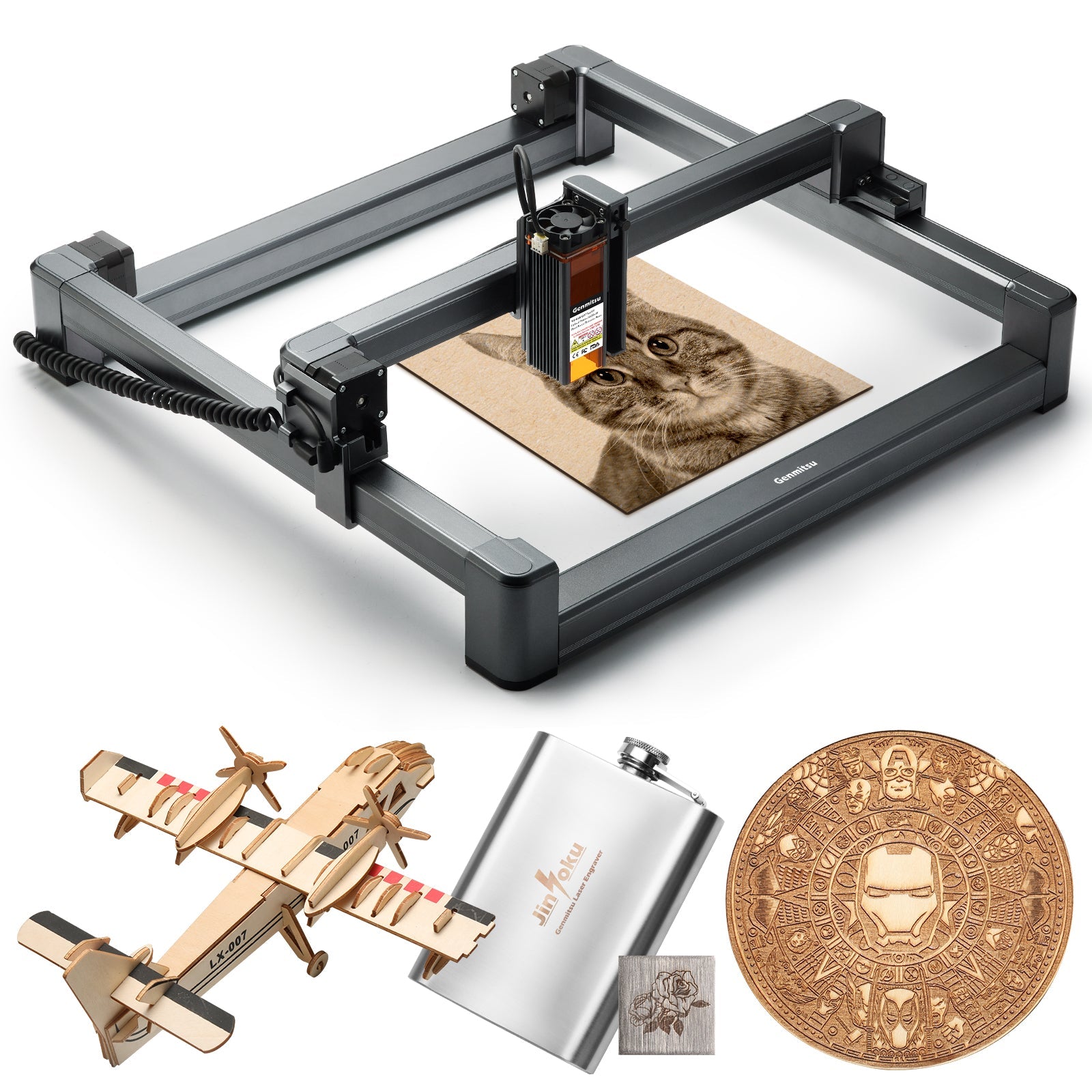 Genmitsu Jinsoku LC-40 Laser Engraver, 5.5W Wireless & GRBL