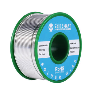 SainSmart Lead Free Solder Wire | 0.8mm 100g | Sn99 Cu0.7 Ag0.3