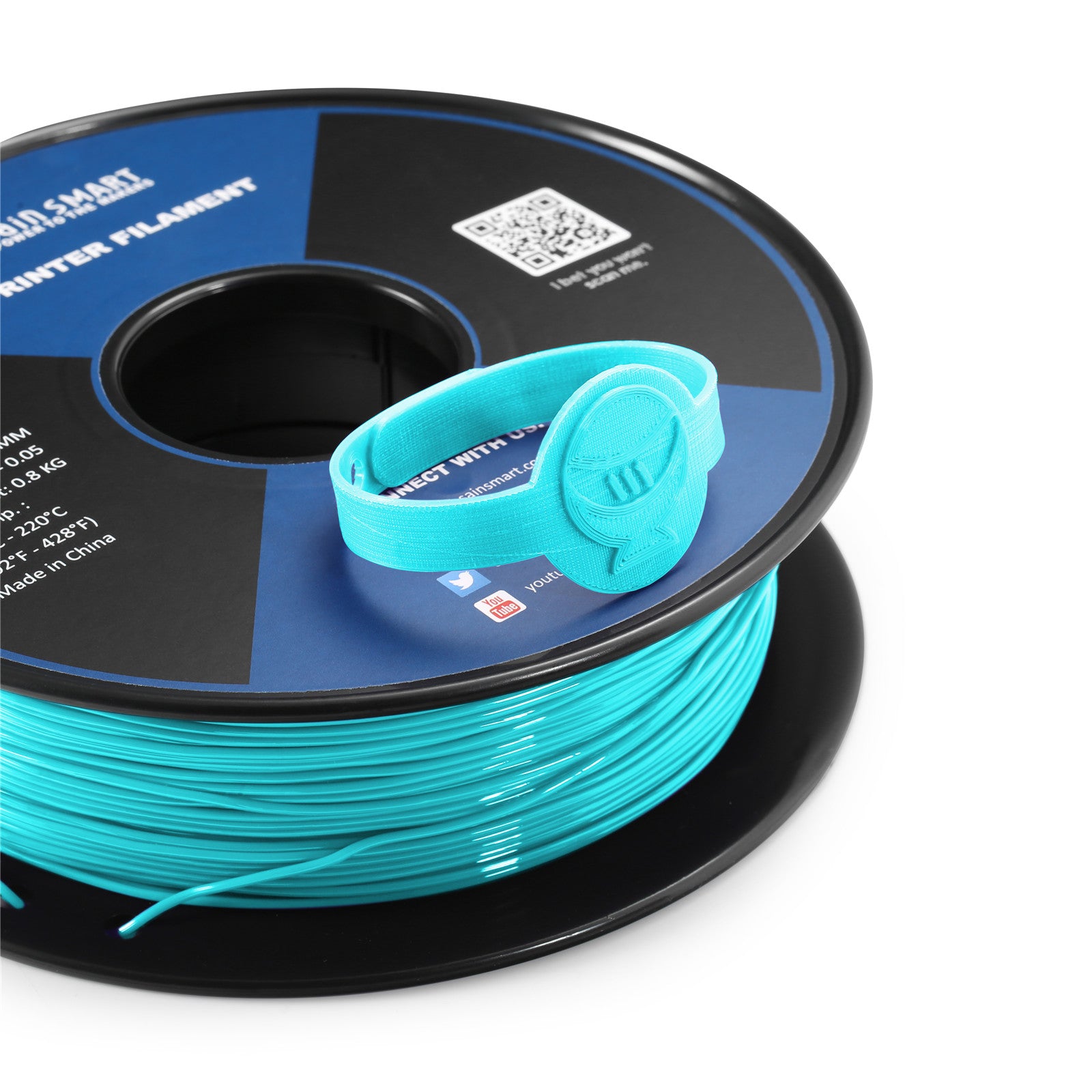 Neon Cyan, Cyberpunk Color TPU Filament 1.75mm 0.8kg/1.76lb – SainSmart.com