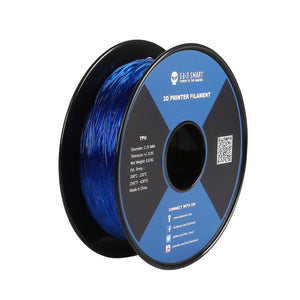 Blue, Flexible TPU Filament 1.75mm 0.8kg/1.76lb