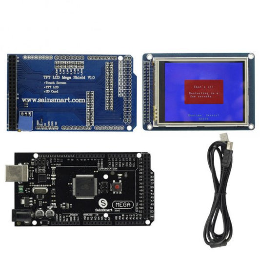 Mega 2560 R3 + Adaptor Shield + 3.2 TFT LCD Touch Panel