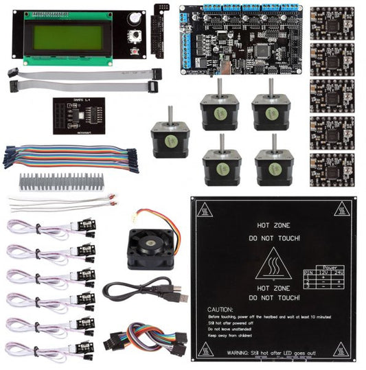 [Discontinued] RAMPs 1.4 20x4 LCDA4988 + NEMA017 3D Printer Controller Kit