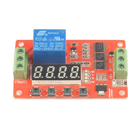 [Discontinued] SainSmart Relay Cycle Timer Module - Programmable with Customized Settings (12V)