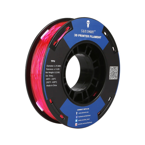 Small-Spool TPU Flexible Filament 1.75mm 250g/0.55lb
