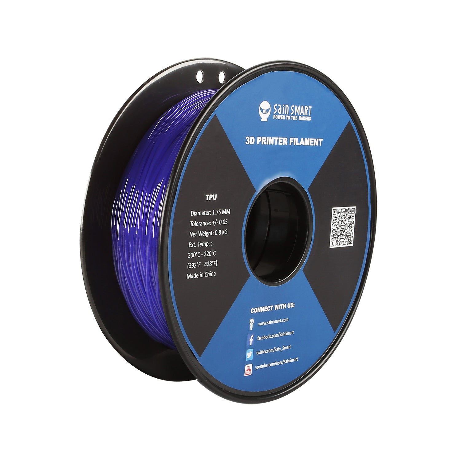 Violet Flexible TPU Filament - Thumbnail 3