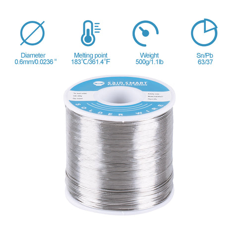 SainSmart Solder Wire | 0.6mm 500g | Sn63 Pb37