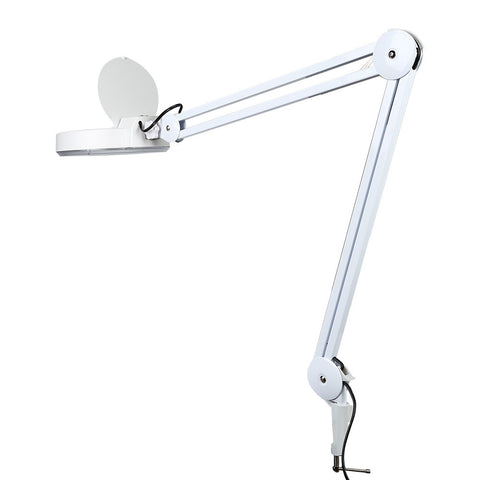 [Discontinued] Premium 5x Desk Table Clamp Magnifier Lamp Light Magnifying Glass Lens Diopter