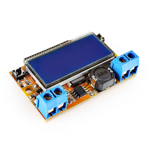 [Discontinued] DC-DC Adjustable Step Down Power Supply Module Voltage Current LCD Display with Case