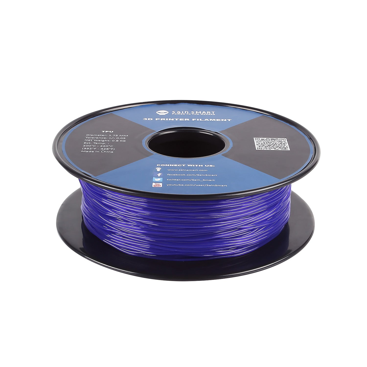 Violet Flexible TPU Filament - Thumbnail 2
