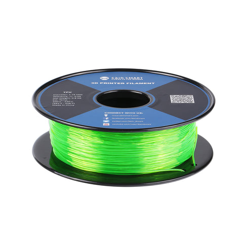 Green, Flexible TPU Filament 1.75mm 0.8kg/1.76lb