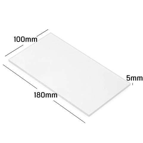CNC Material Acrylic Sheet | 180 x 100 x 5mm | 4PCS