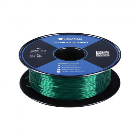 [Discontinued] Emerald, Flexible TPU Filament 1.75mm 0.8kg/1.76lb