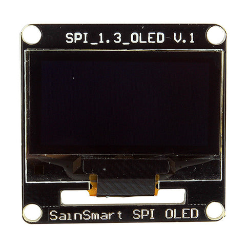 [Discontinued] SainSmart 1.3" SPI Serial 128X64 Blue OLED for Arduino UNO MEGA2560