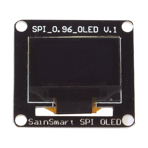 [Discontinued] SainSmart 0.96" SPI Serial 128X64 OLED for Raspberry Pi Arduino Mega2560 UNO R3 ARM