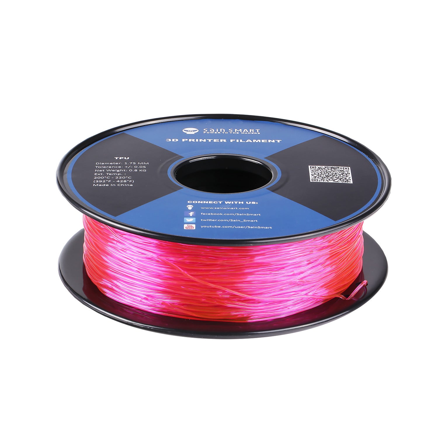 Pink/Purple Flexible TPU Filament